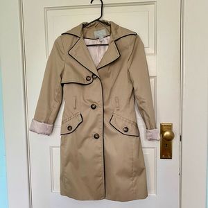 H&M silky lined trench coat